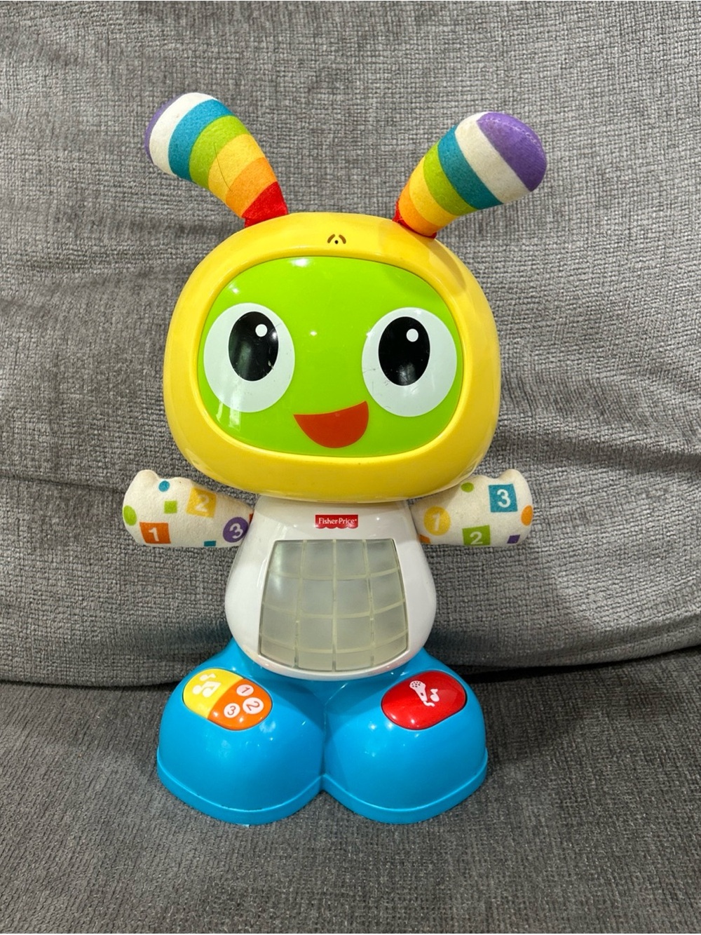 Fisher-Price Bright Beats Dance & Move BeatBo Robot Sounds Beat Bo Baby Toy  12"